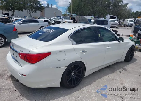 2014 Infiniti Q50 Premium из США, поврежденный, VIN JN1BV7APXEM674609